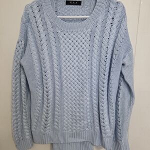 Light Blue Women's Sweater - Crew Neck